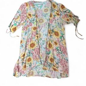 Floral kimono top